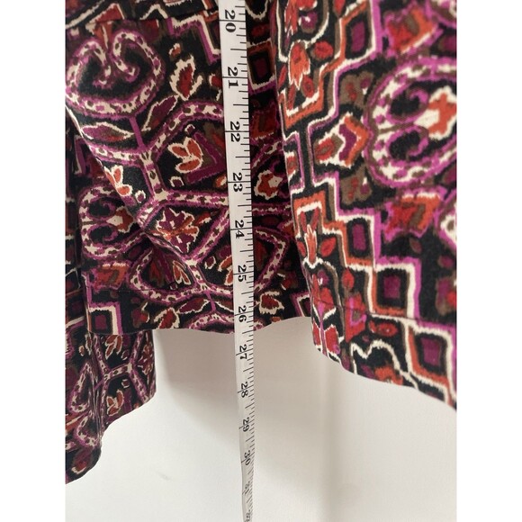 Women's Charter Club Woman light Jacket Floral Geometric Size 3X Cotton Spandex - Picture 6 of 8
